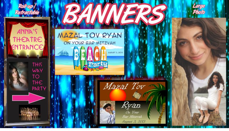 Custom Banners Mitzvah Mart