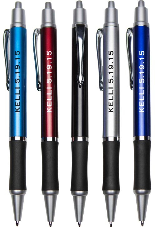 Custom Printed Twist Stylus Grip Ballpoint Pen - Printed 1 Color 1