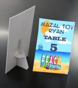 Sign table Mitzvah Mart